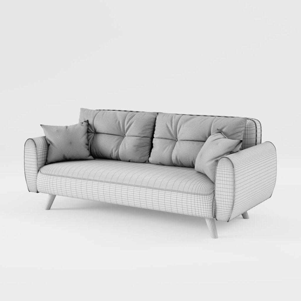Wire frame 3d model view